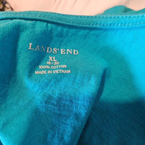 Lands' End Dress, sleeveless cover up, pockets, size XL 18-20 - Picture 6 of 7